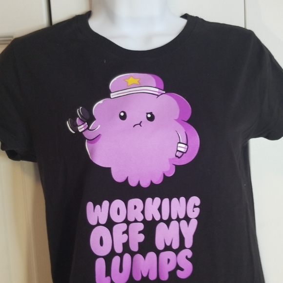 Tee Turtle Working Off My Lumps Black Tee - Picture 2 of 5